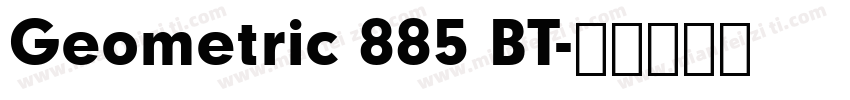 Geometric 885 BT字体转换